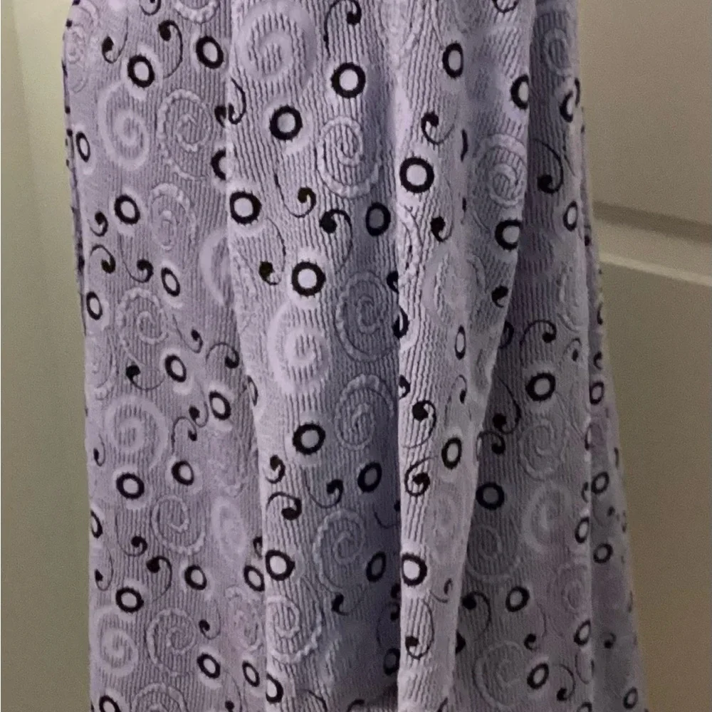 Andrea Lieu lavender textured coat style tunic,Size Large - Picture 4 of 7